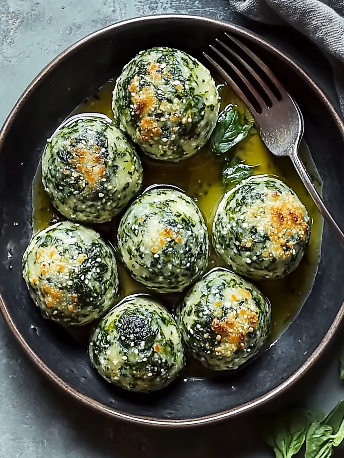 Spinat-Feta-Knödel