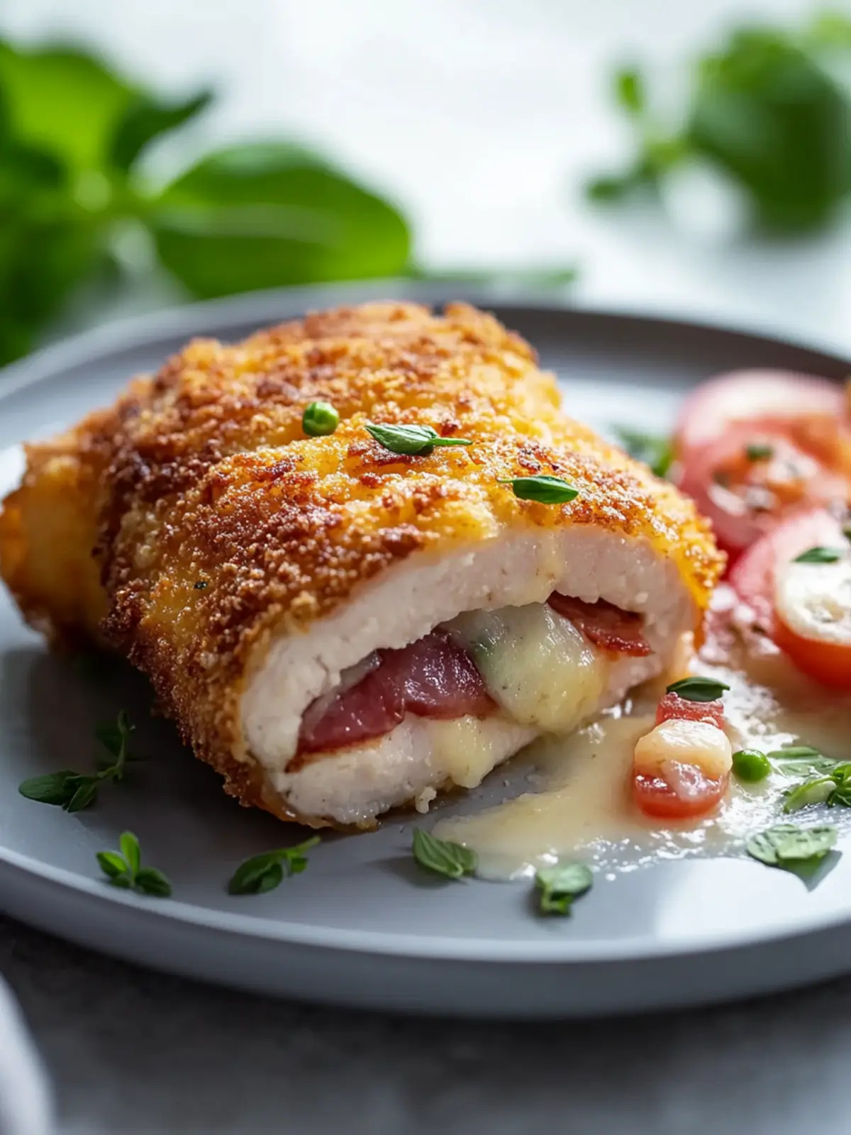 Köstliches Airfryer Hühnchen Cordon Bleu
