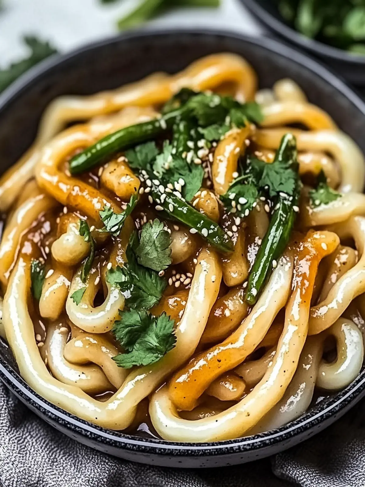 Leckere Vegane Udon Nudeln