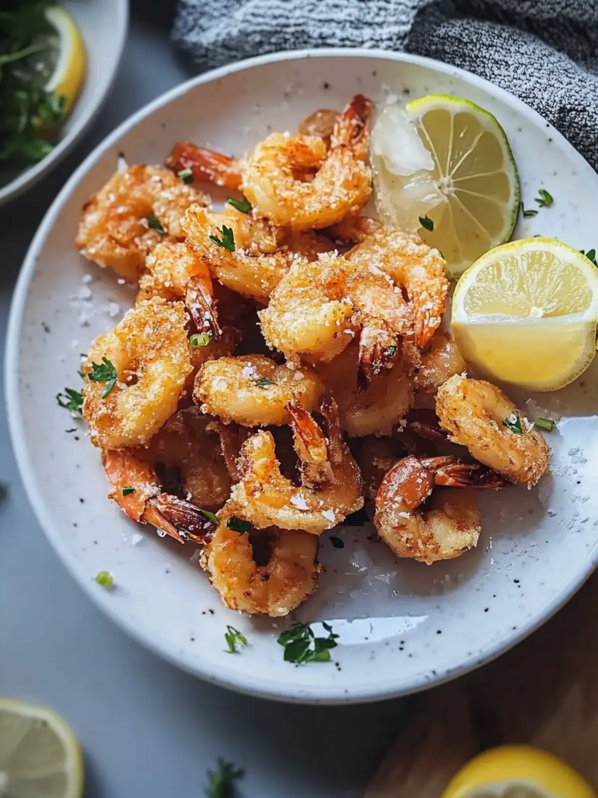 Heißluftfritteuse Garnelen