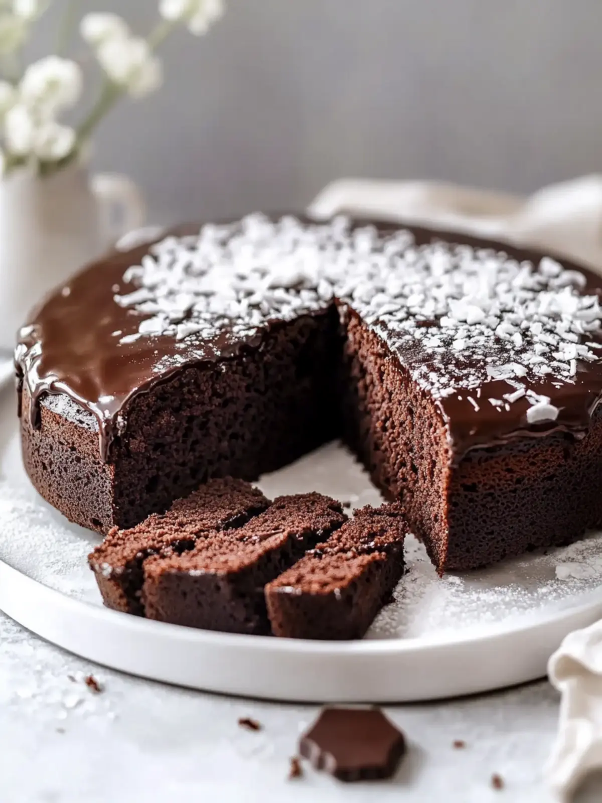 Feuchter Schokoladen-Buttermilchkuchen