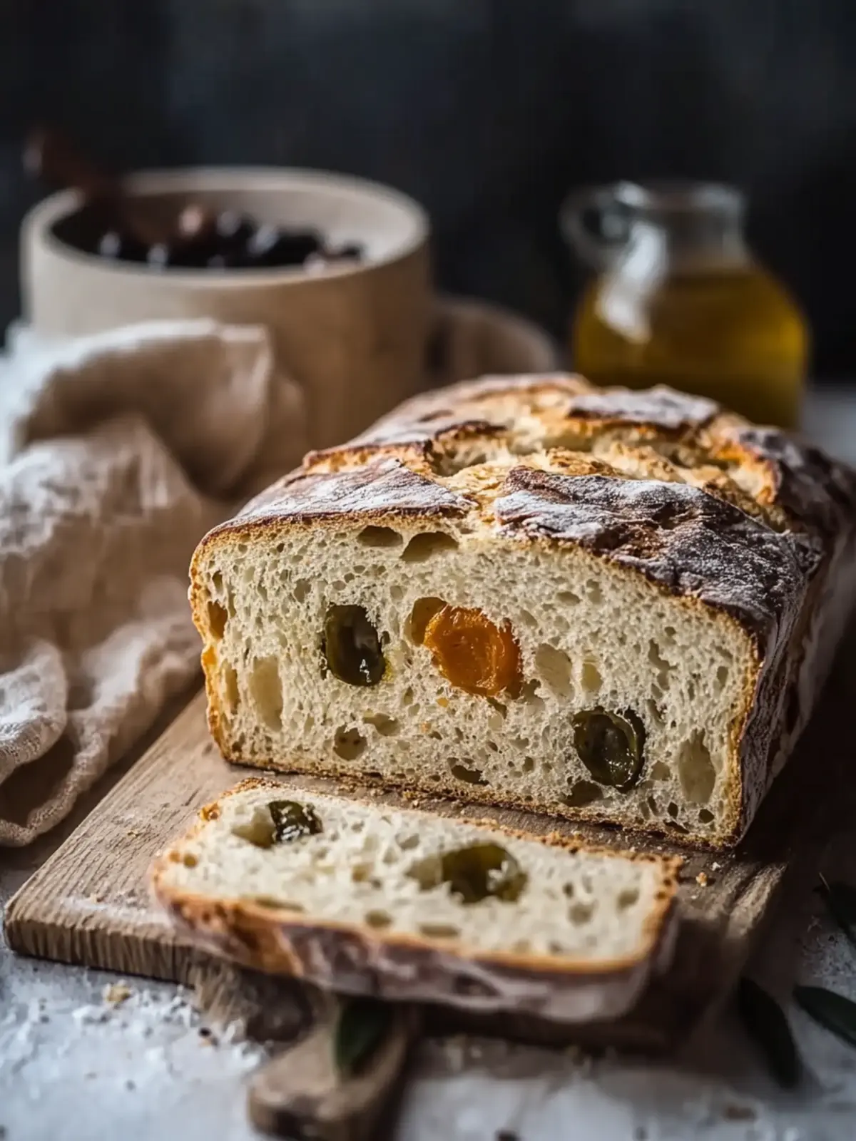 Würziges Olivenbrot