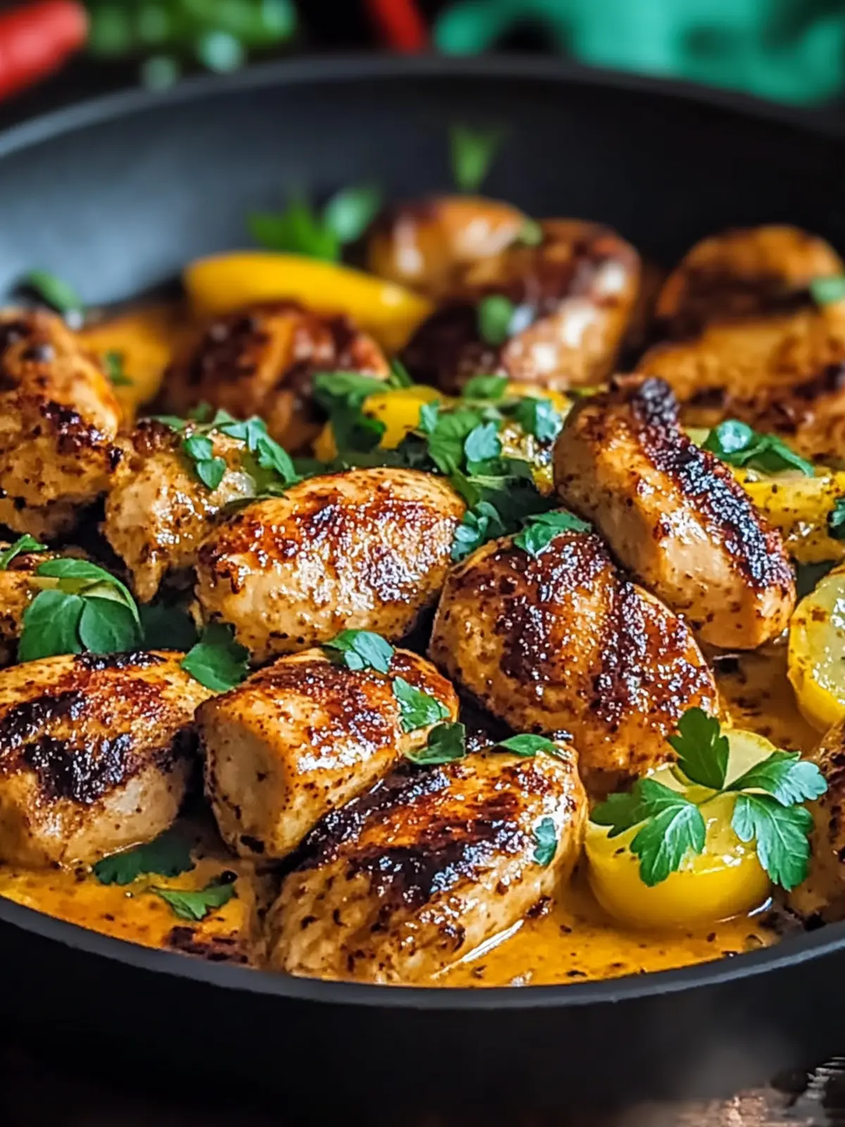 Würzig Süßes Hühnchen Diablo
