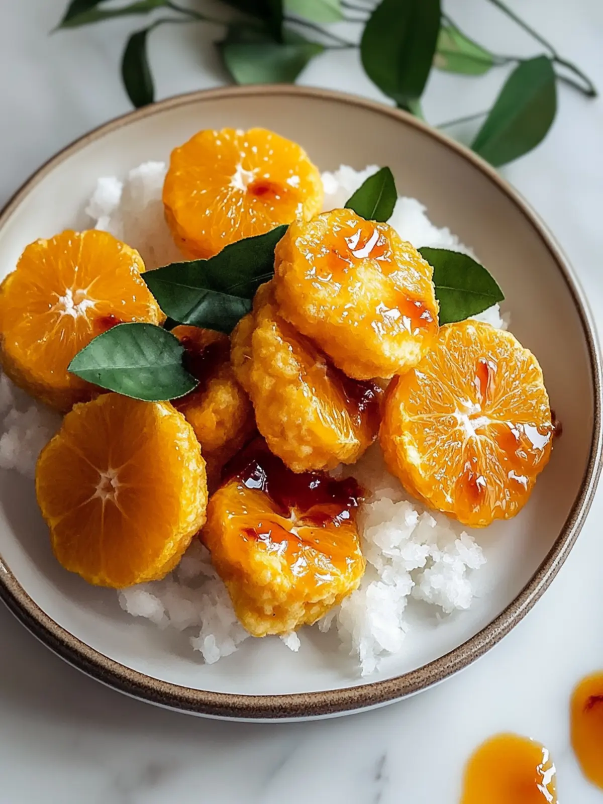 Leckeres veganes Orangenhühnchen