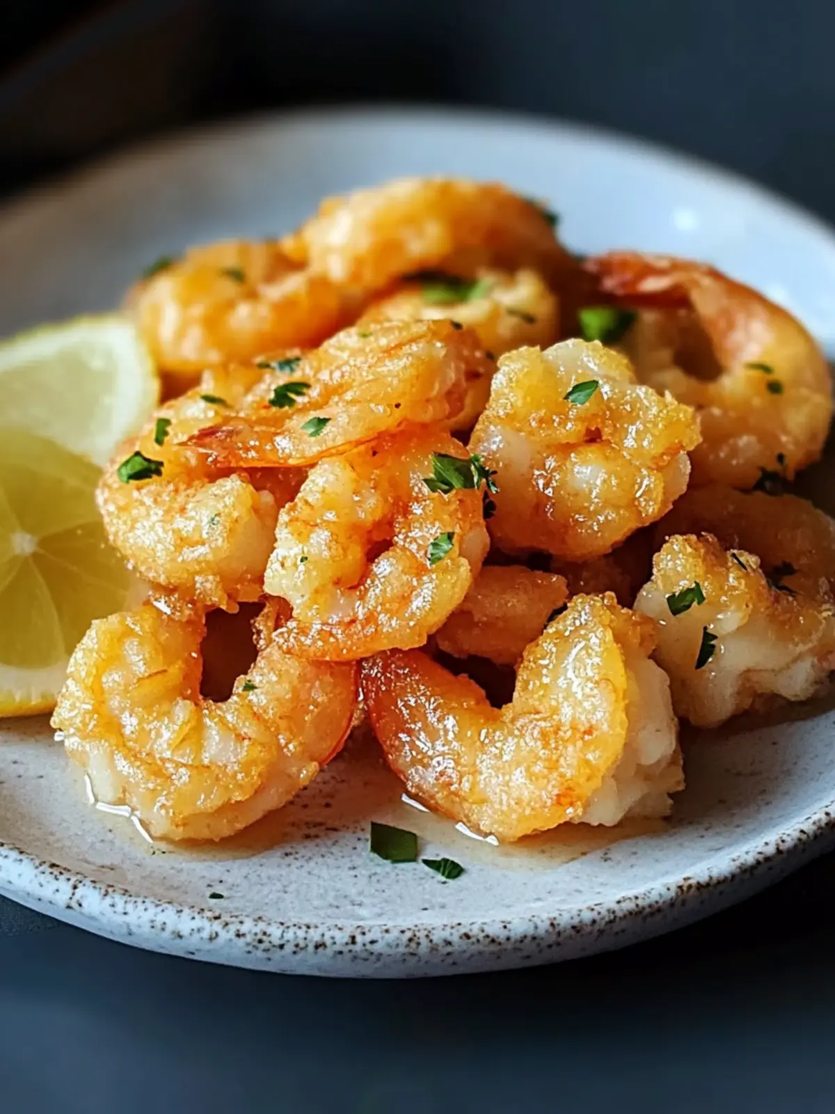 Heißluftfritteuse Garnelen