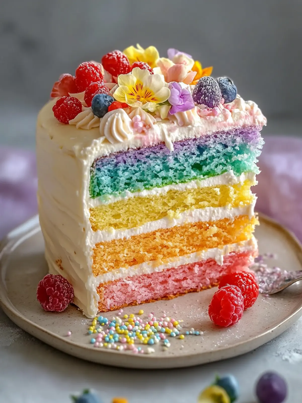 Regenbogen Süßigkeitenkuchen