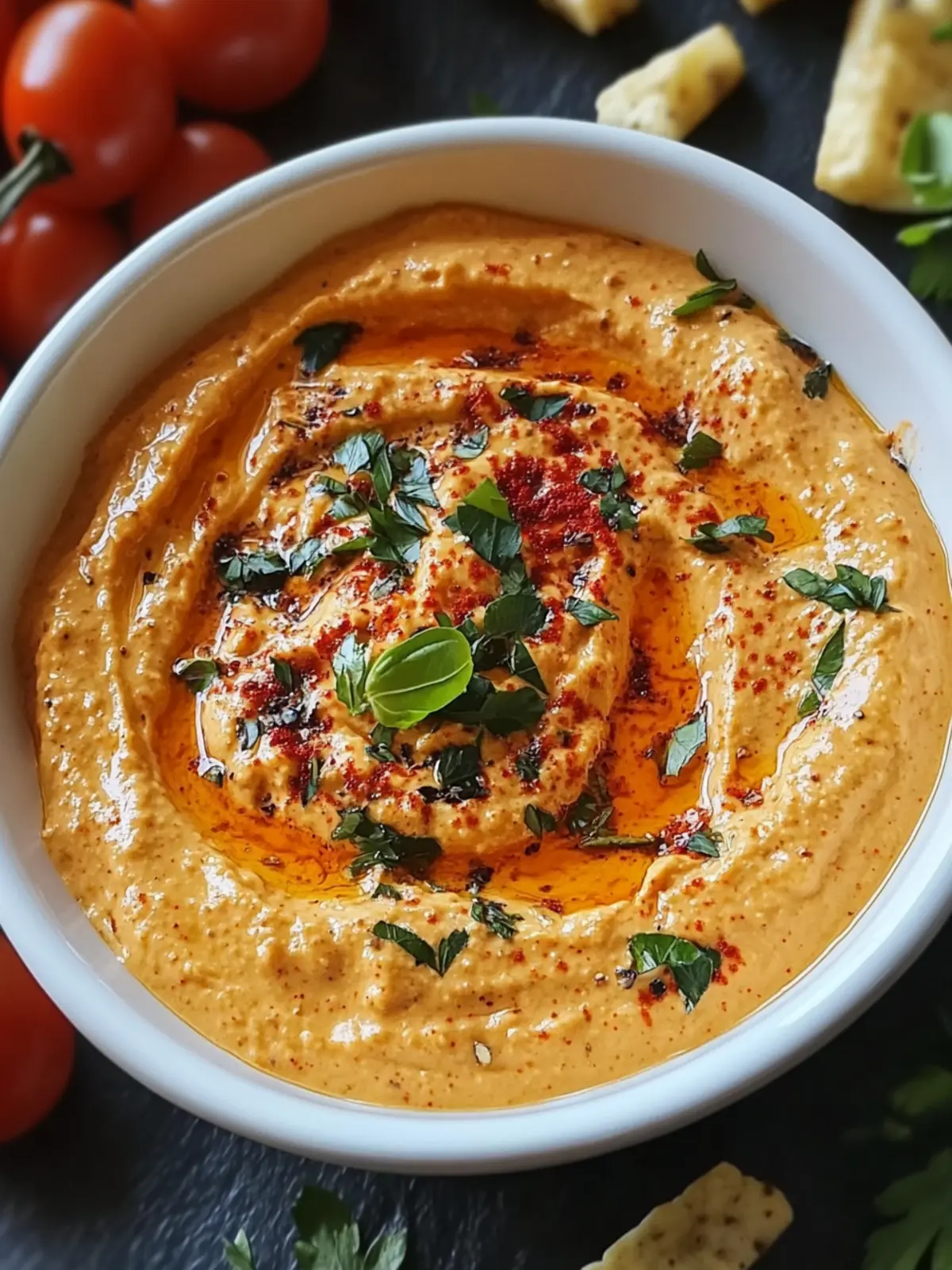 Cremiger gerösteter Paprika-Dip