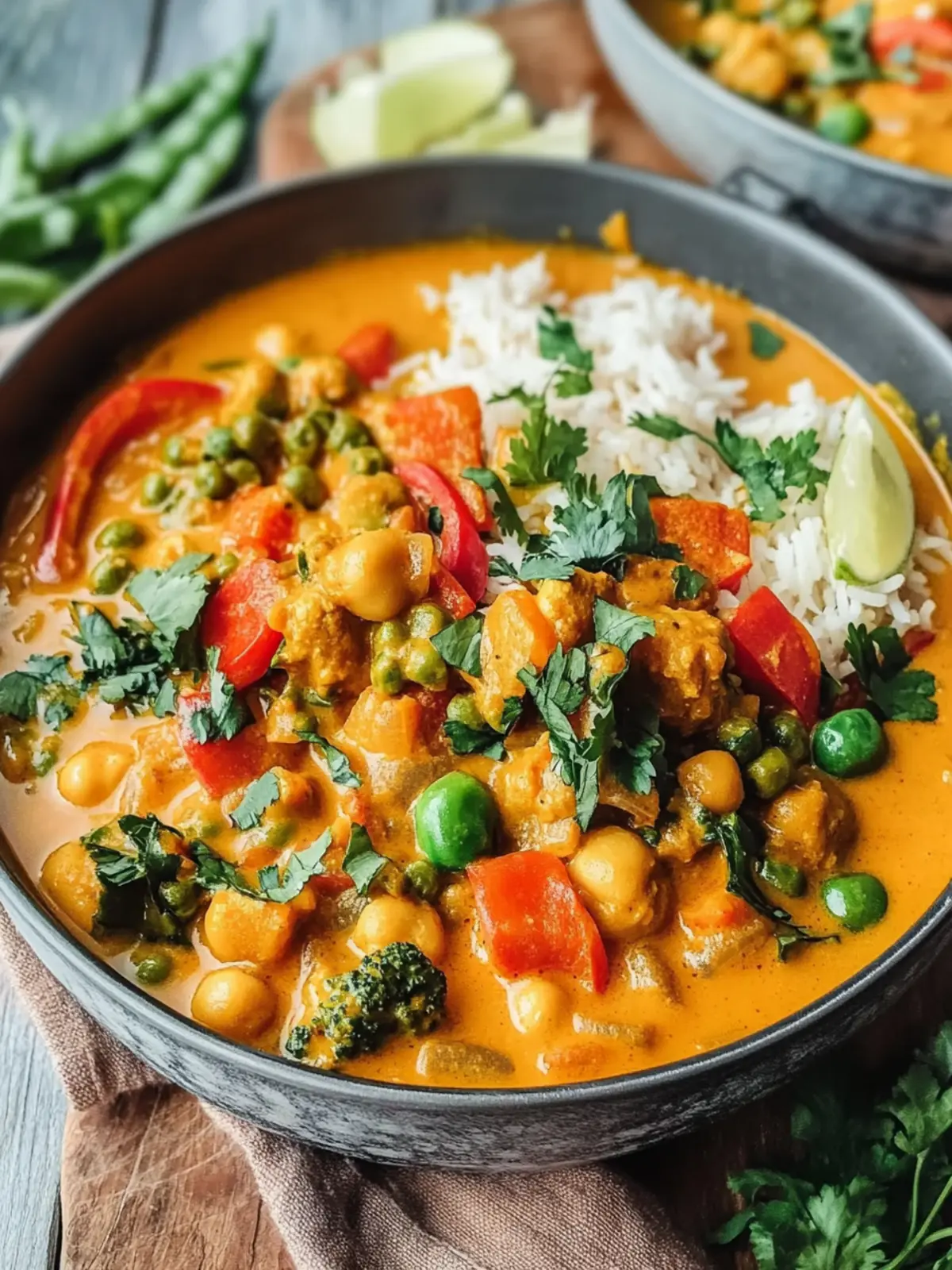 einfaches veganes Curry