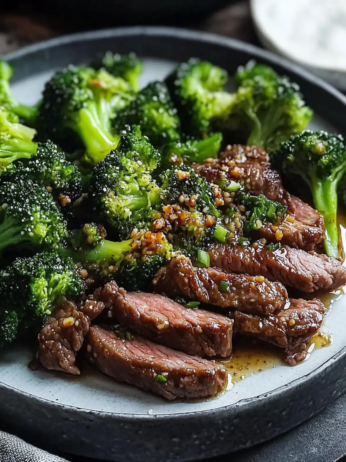 Rinderhackfleisch und Brokkoli Pfannengericht