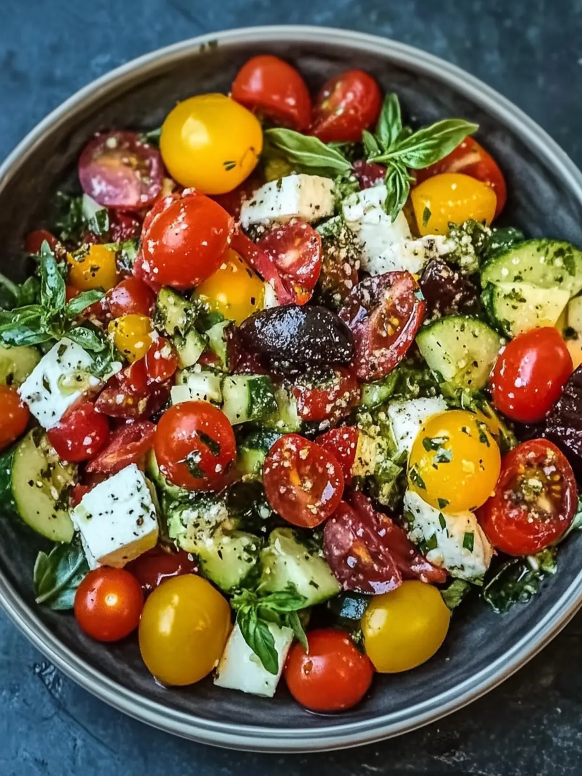 Mediterraner Salat zum Grillen