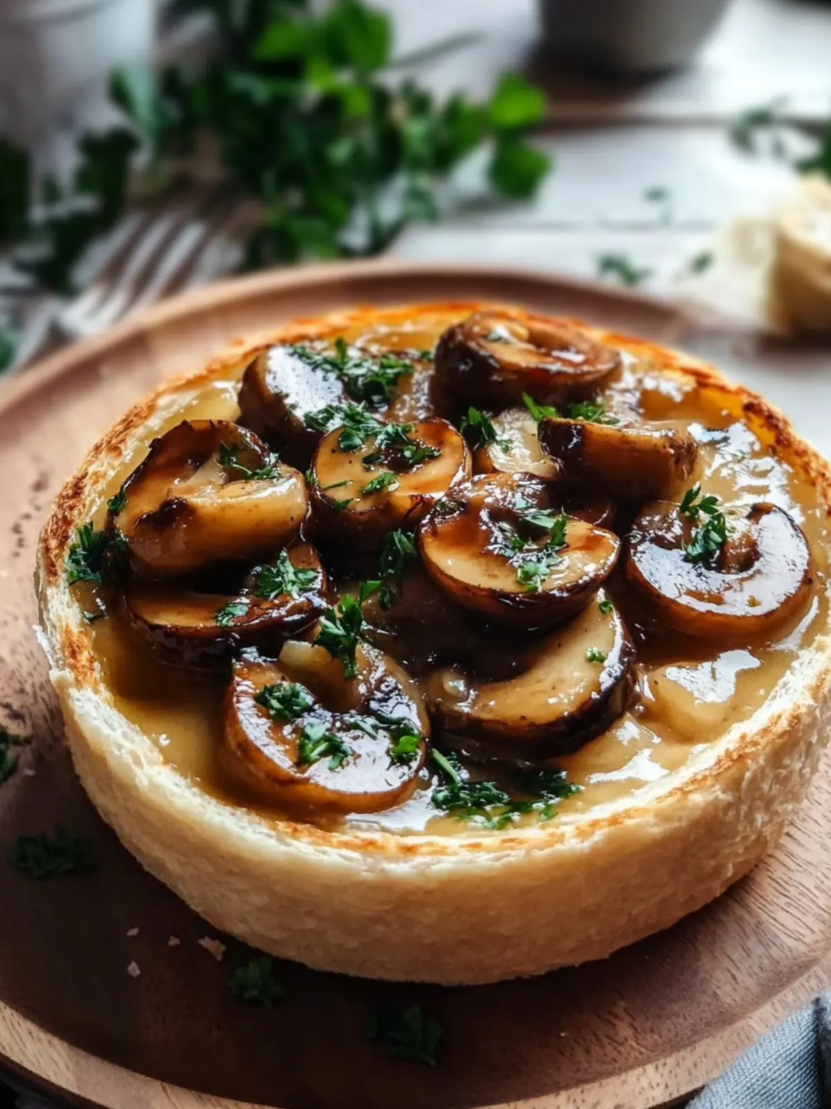 Pilzgulasch nach Burgunder Art