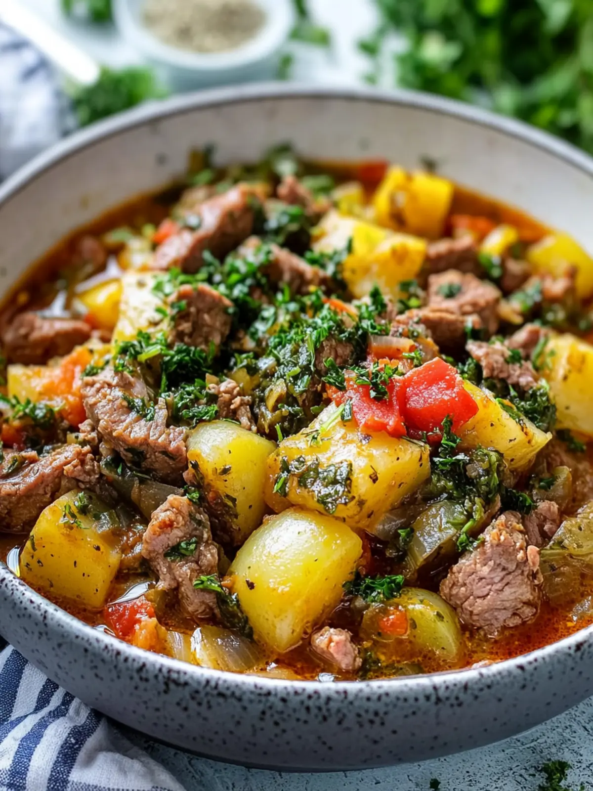 Savoykohl-Eintopf mit Hackfleisch und Kartoffeln