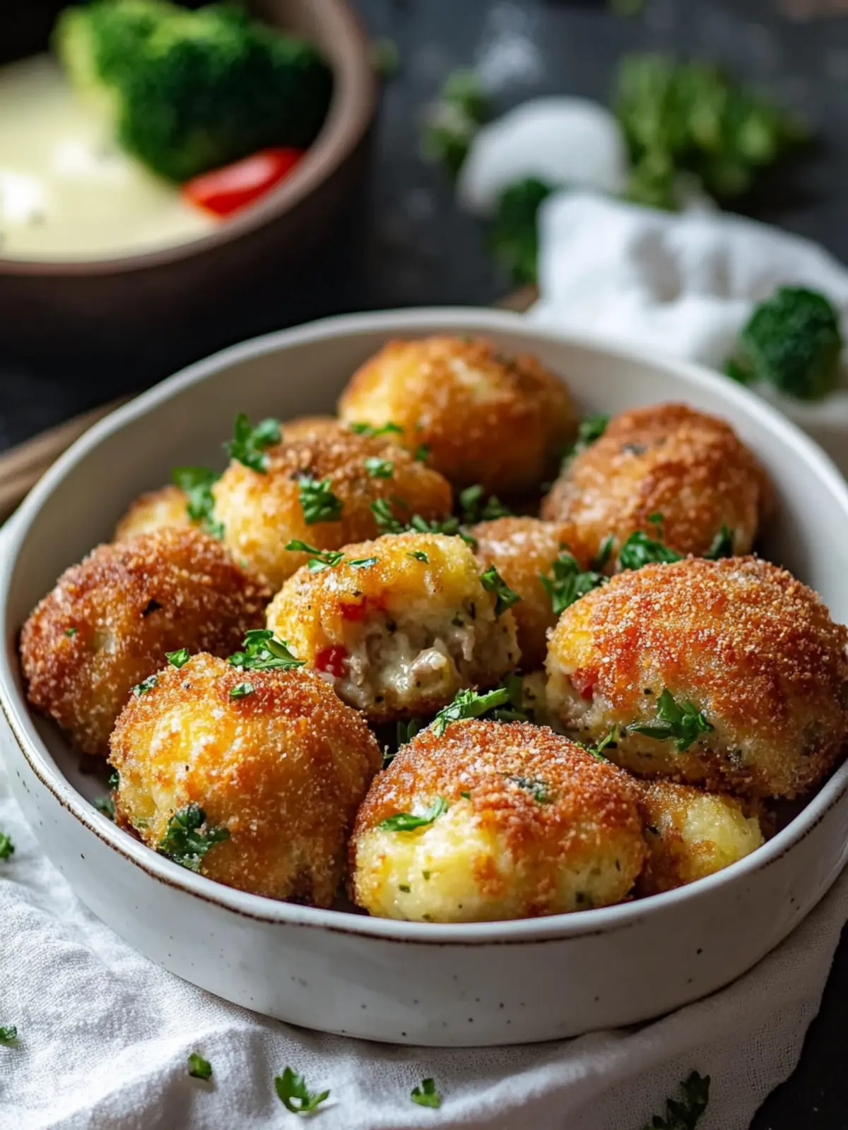 Crispy croquettes with hearty beef