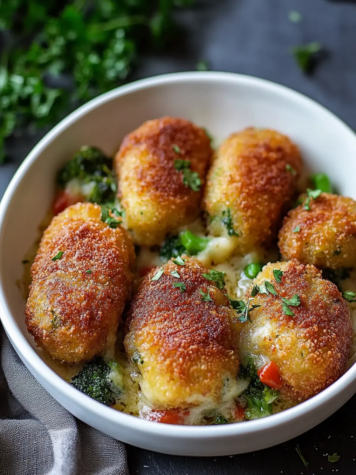 Crispy croquettes with hearty beef