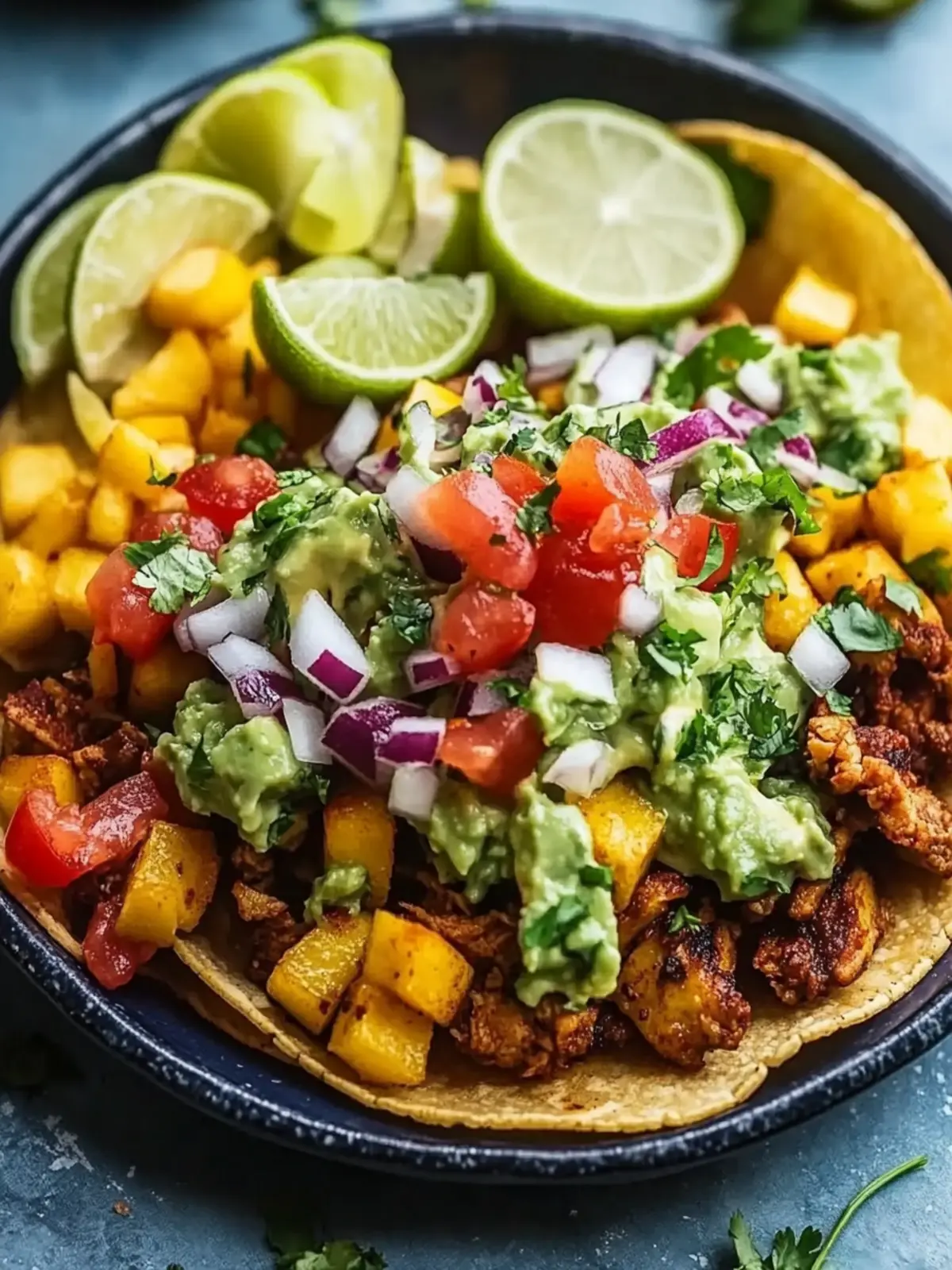 Kartoffel Taco Schüssel Mahlzeit Vorbereitung einfach sättigend