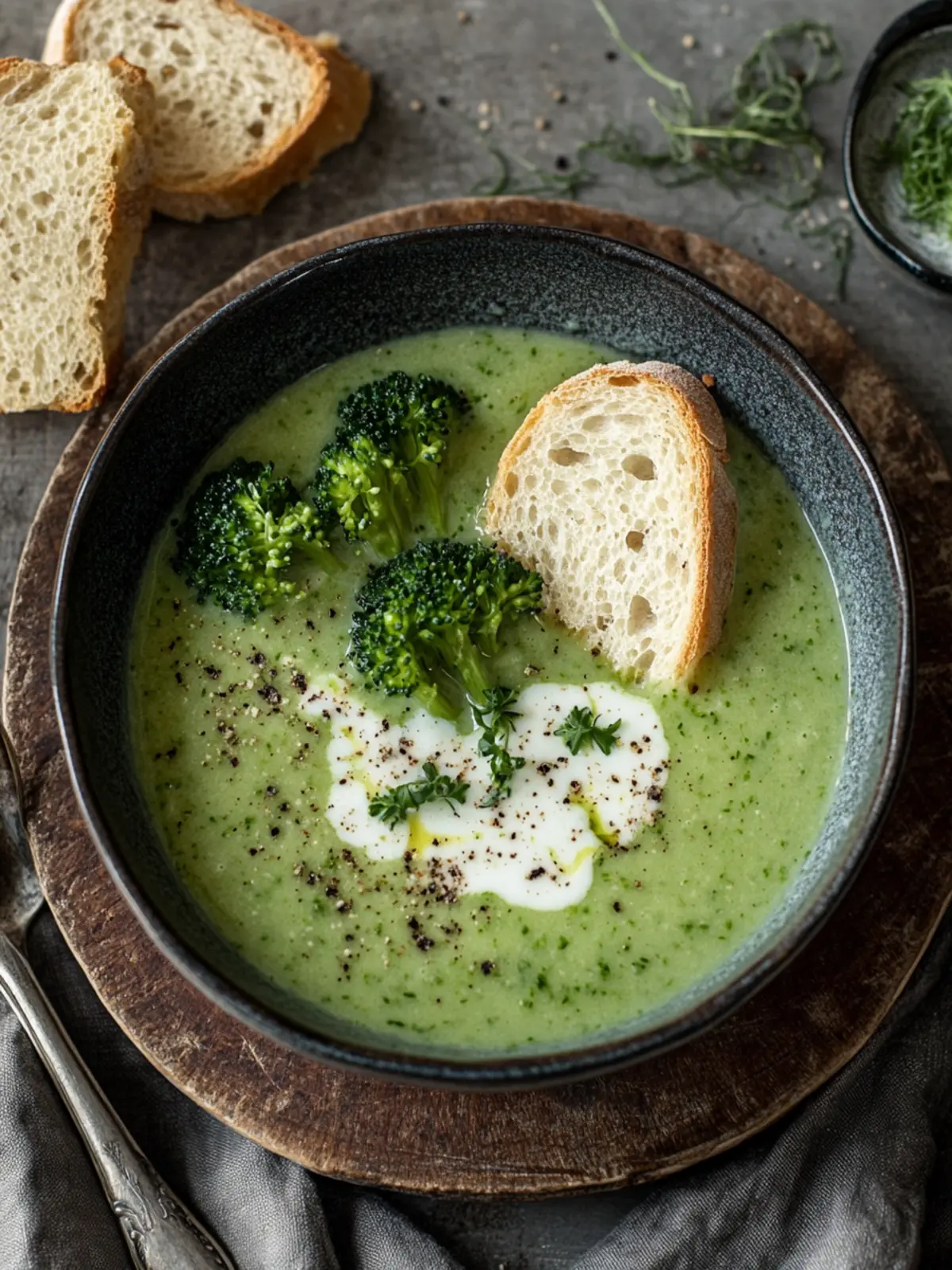 Cremige Brokkolisuppe
