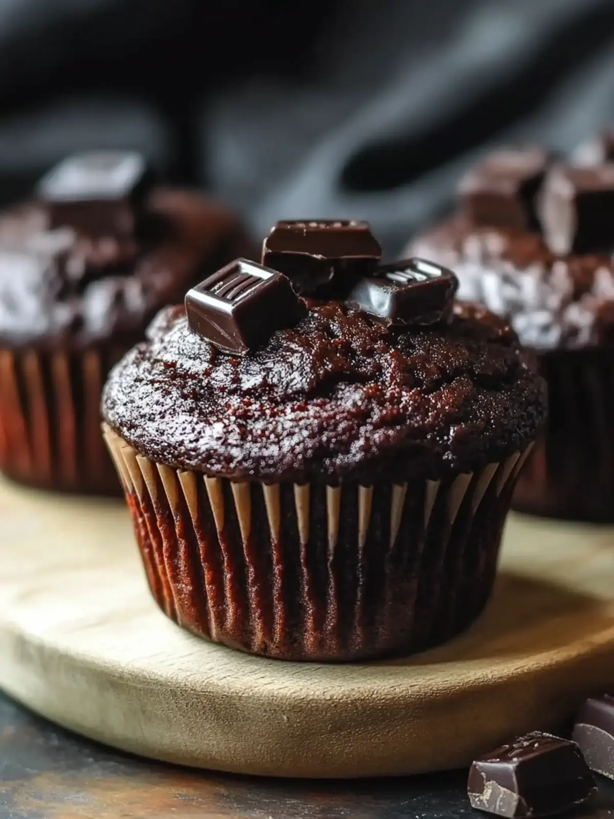 Doppelte Schokolade und Kürbis Muffins