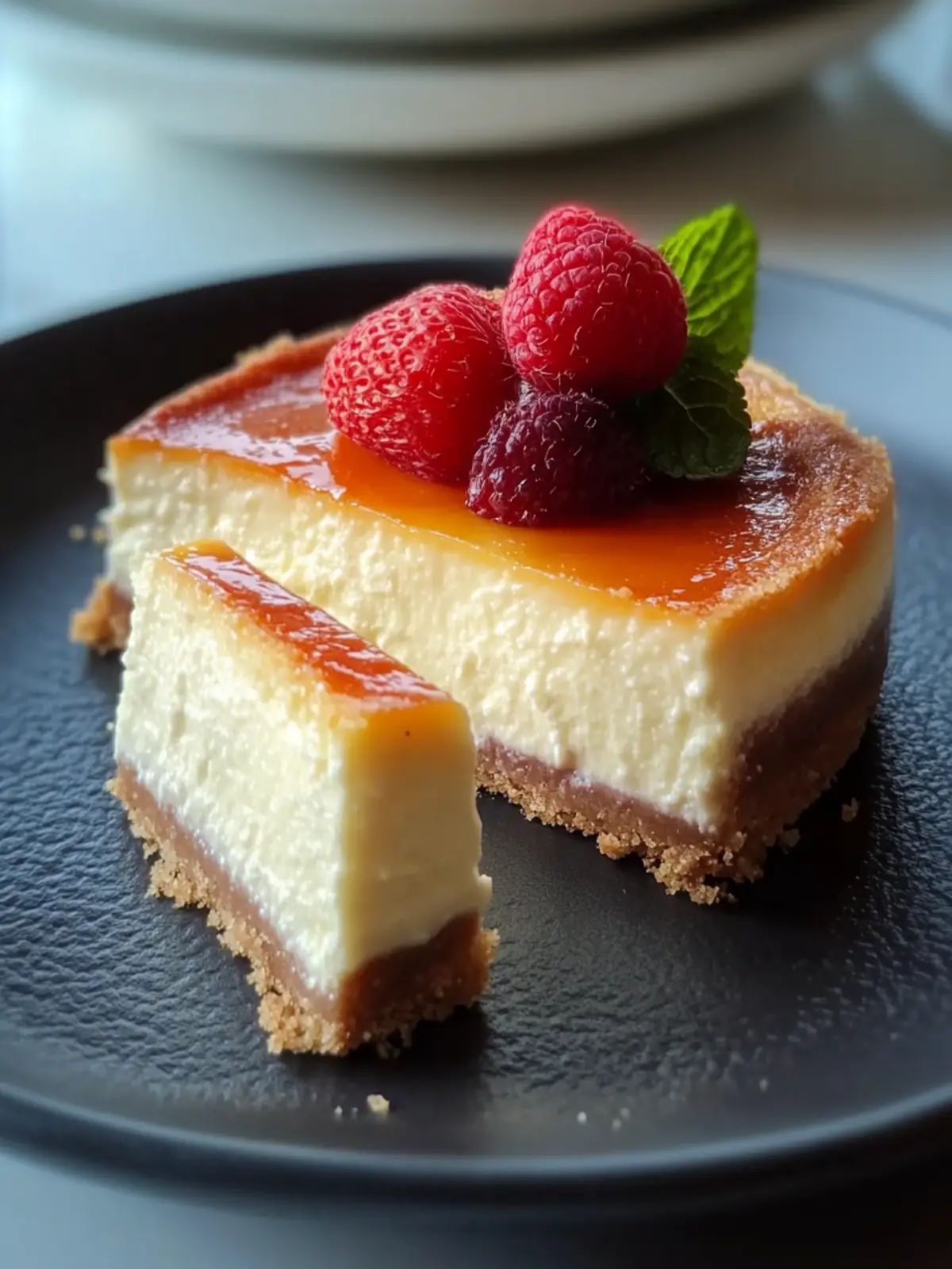 Juicy cheesecake from the baking tray