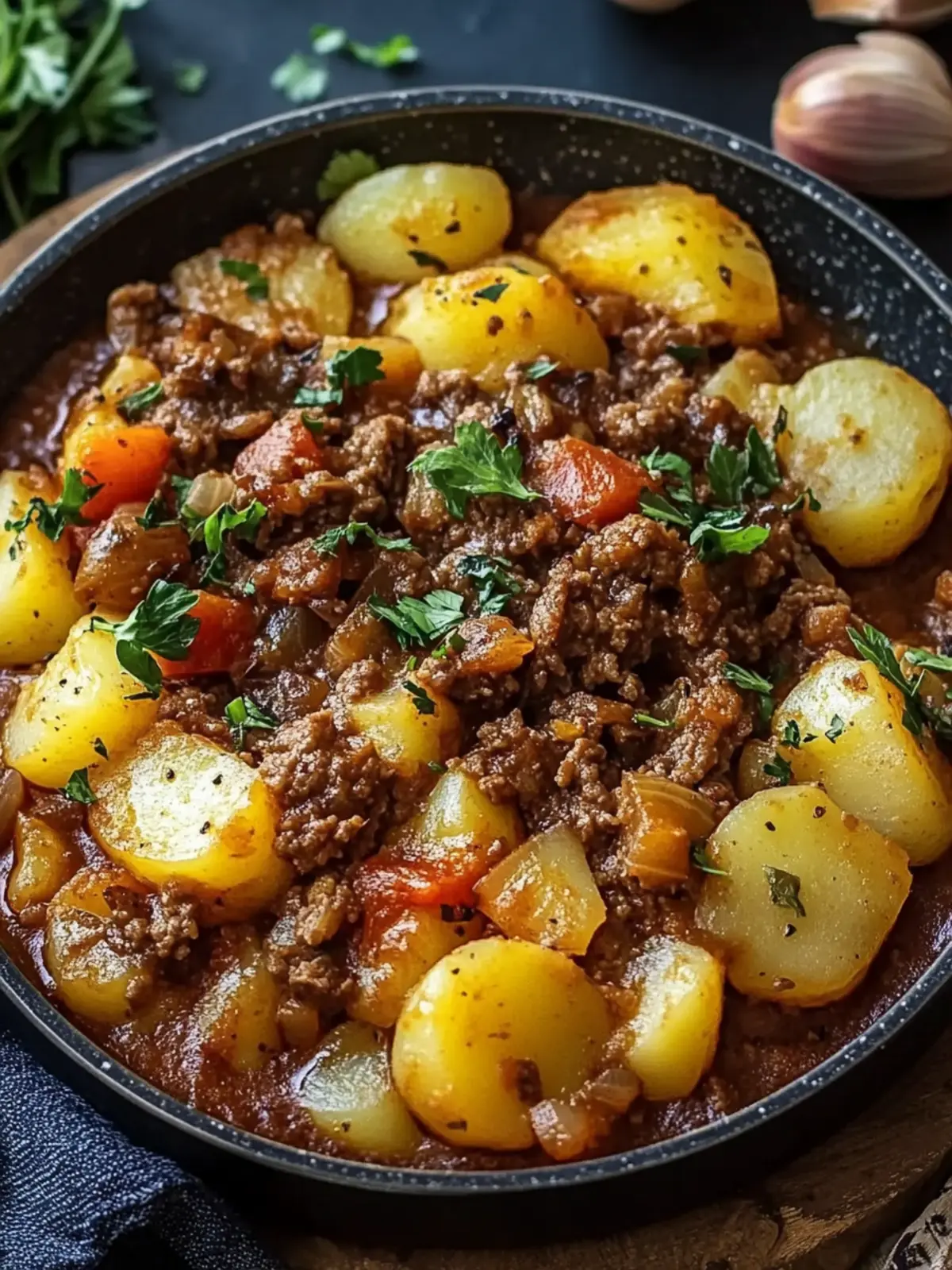 Kartoffelpfanne mit Hackfleisch