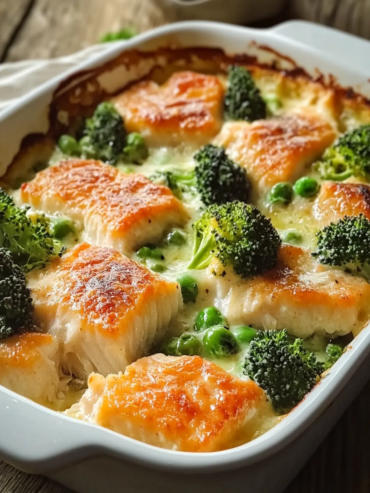 Lachs und Brokkoli Gratin