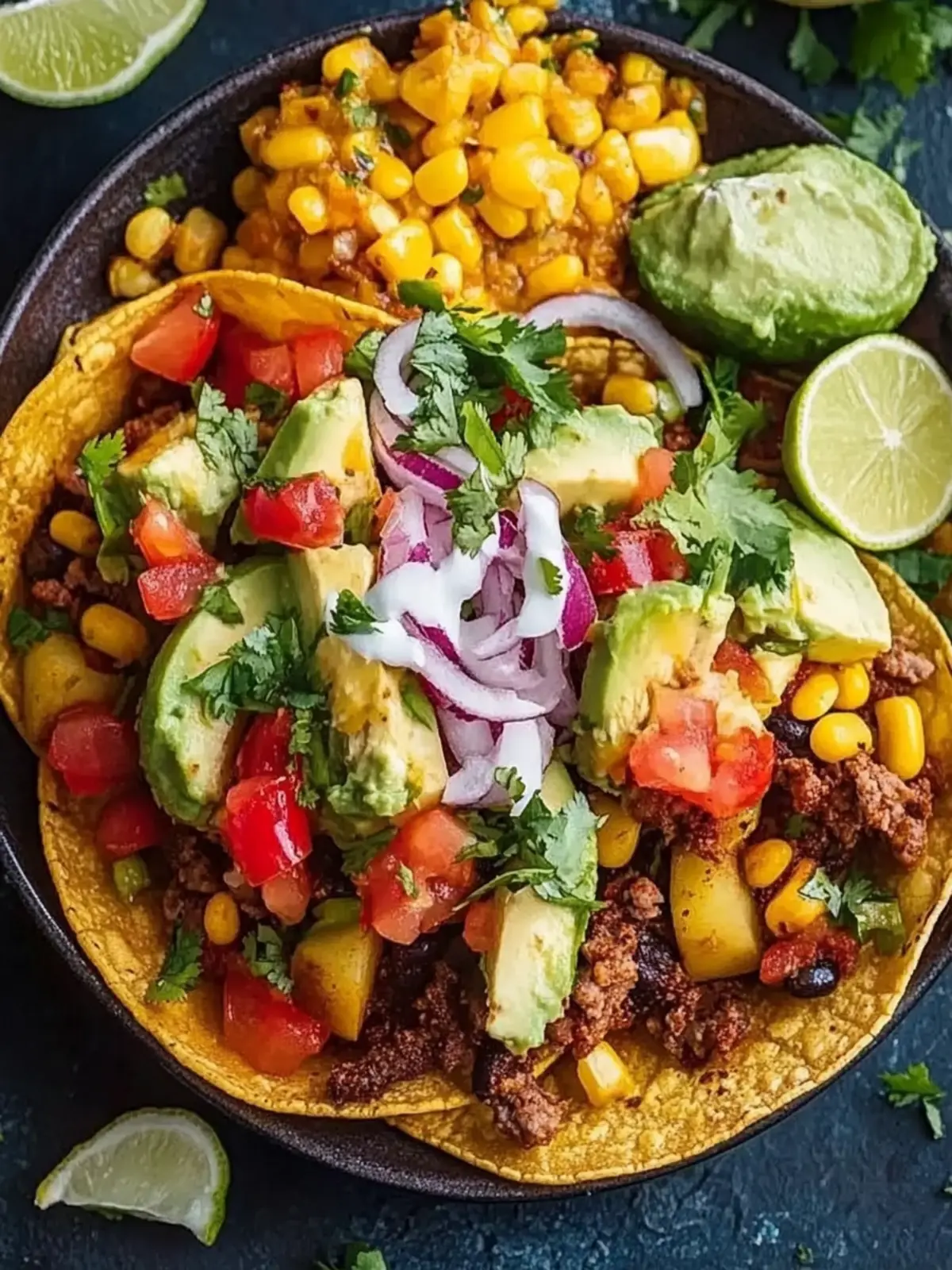 Kartoffel Taco Schüssel Mahlzeit Vorbereitung einfach sättigend