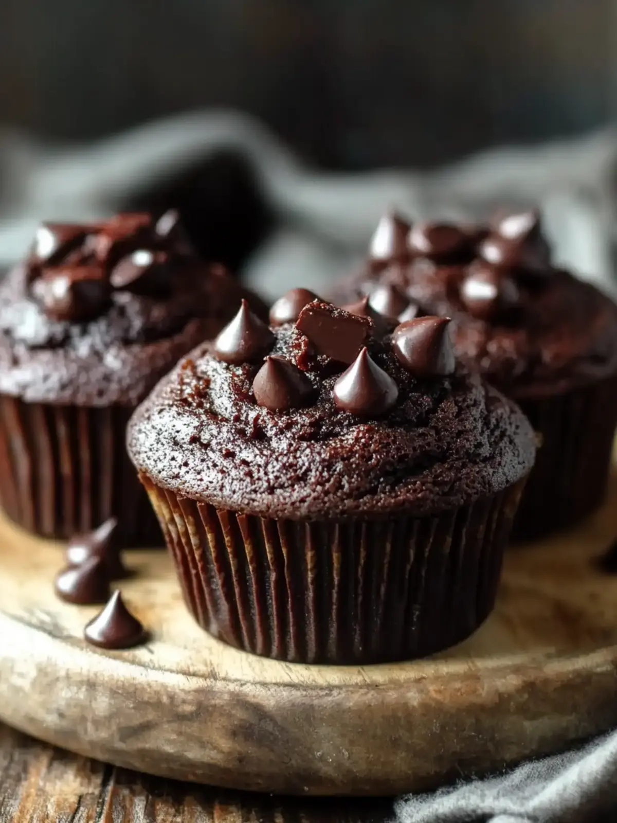 Doppelte Schokolade und Kürbis Muffins