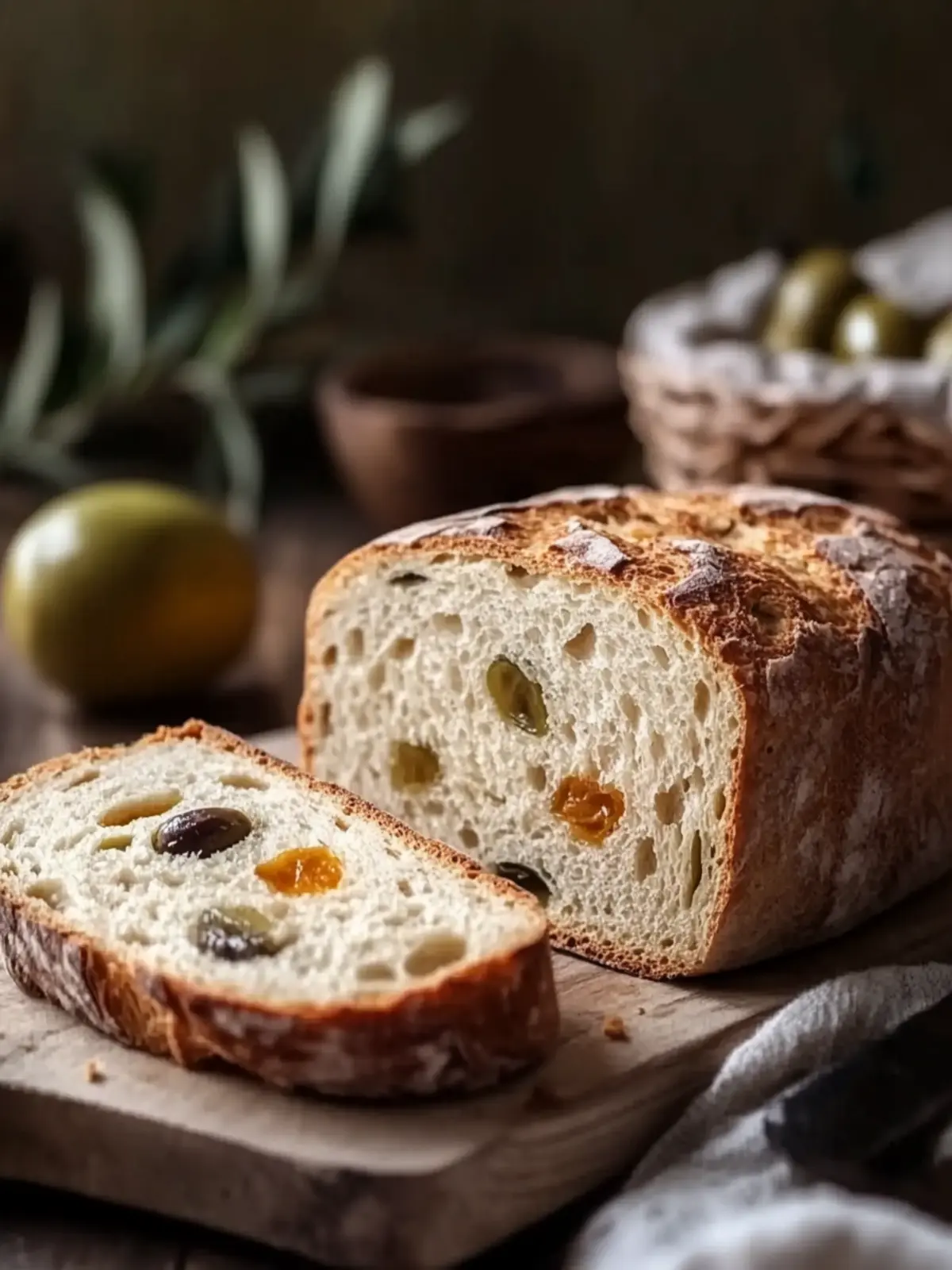 Würziges Olivenbrot