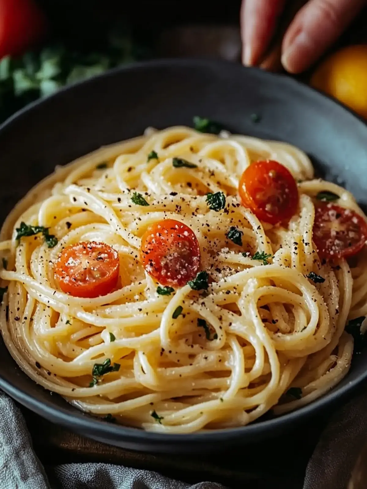 Cremige Garnelen-Pasta