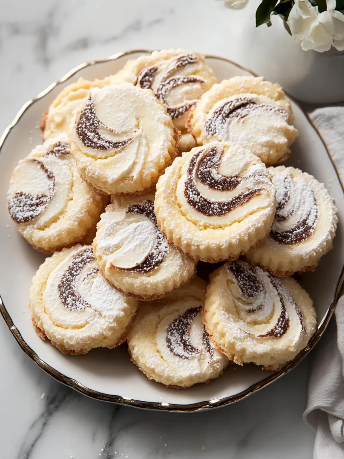 Marmor-Shortbread-Kekse