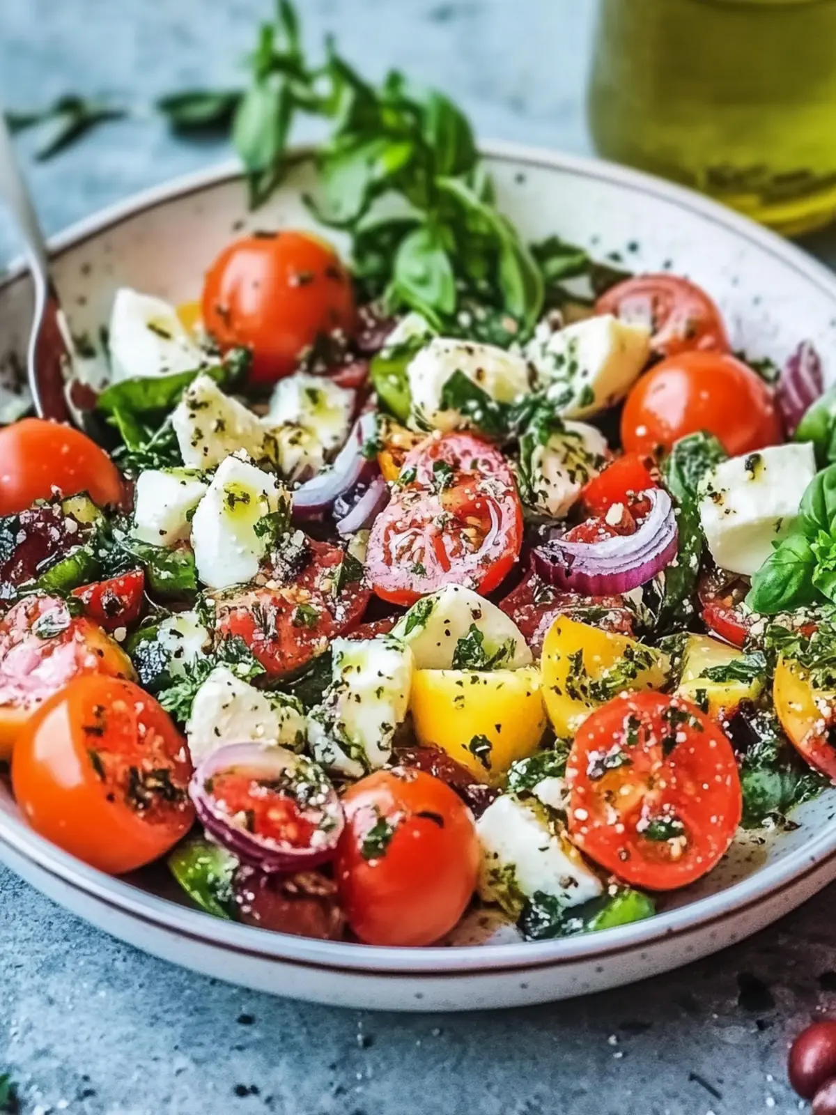 Mediterraner Salat zum Grillen