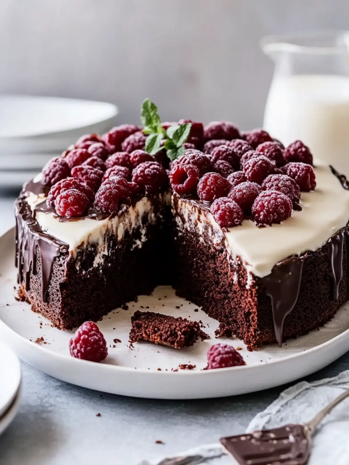 Feuchter Schokoladen-Buttermilchkuchen