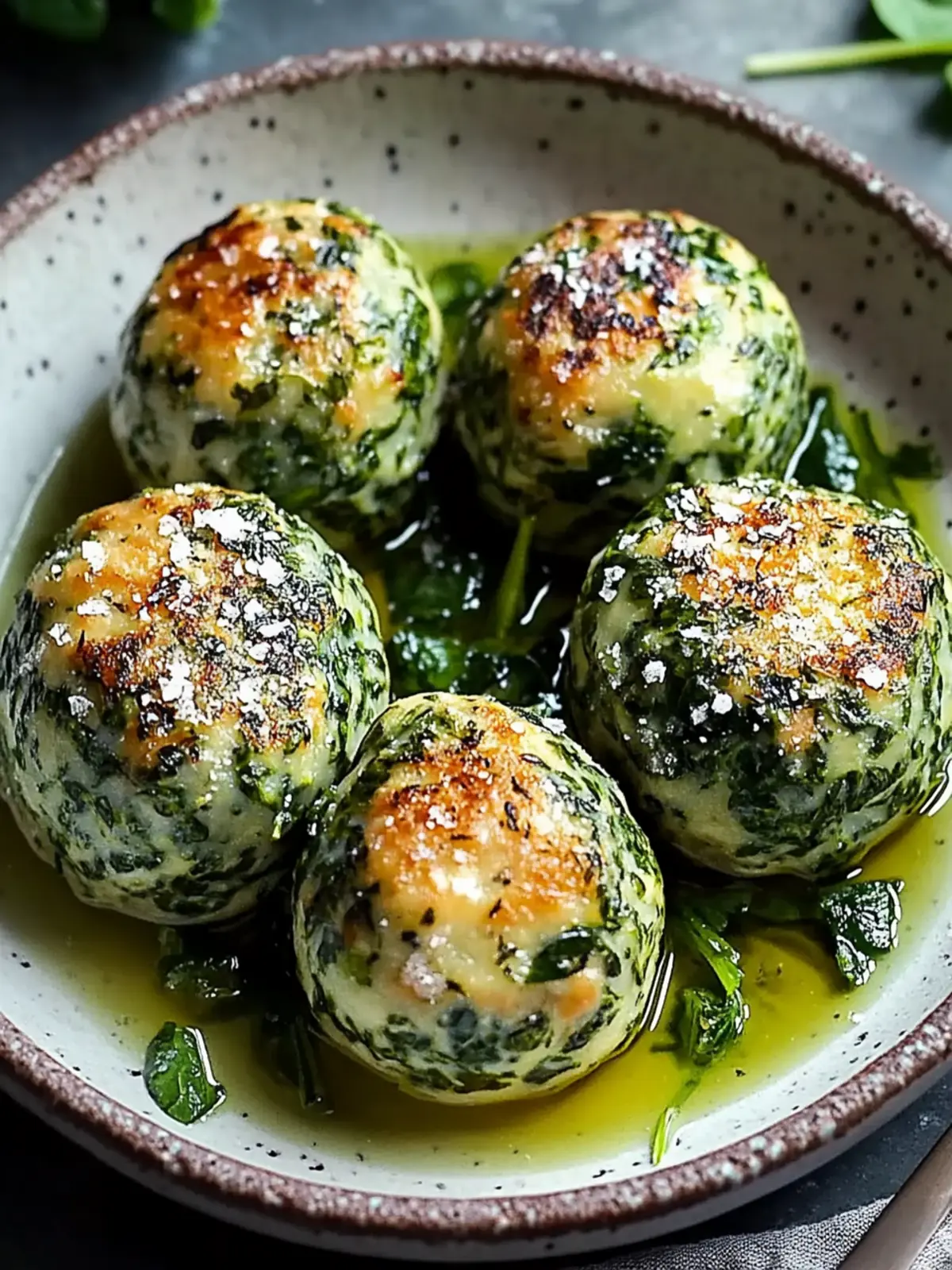 Spinat-Feta-Knödel