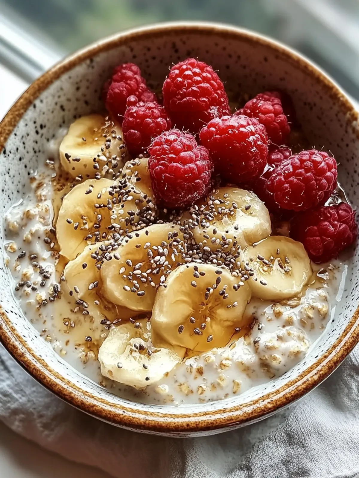 Gesunde vegane Overnight Oats