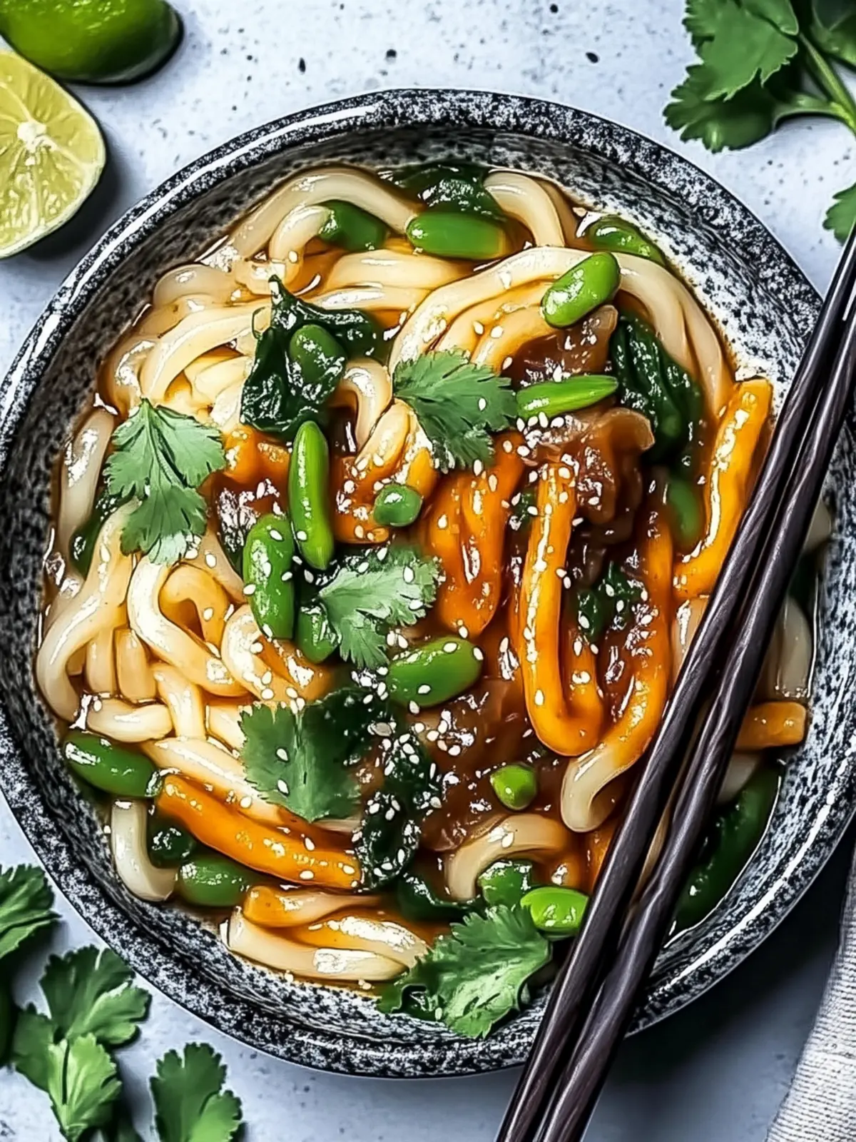 Leckere Vegane Udon Nudeln