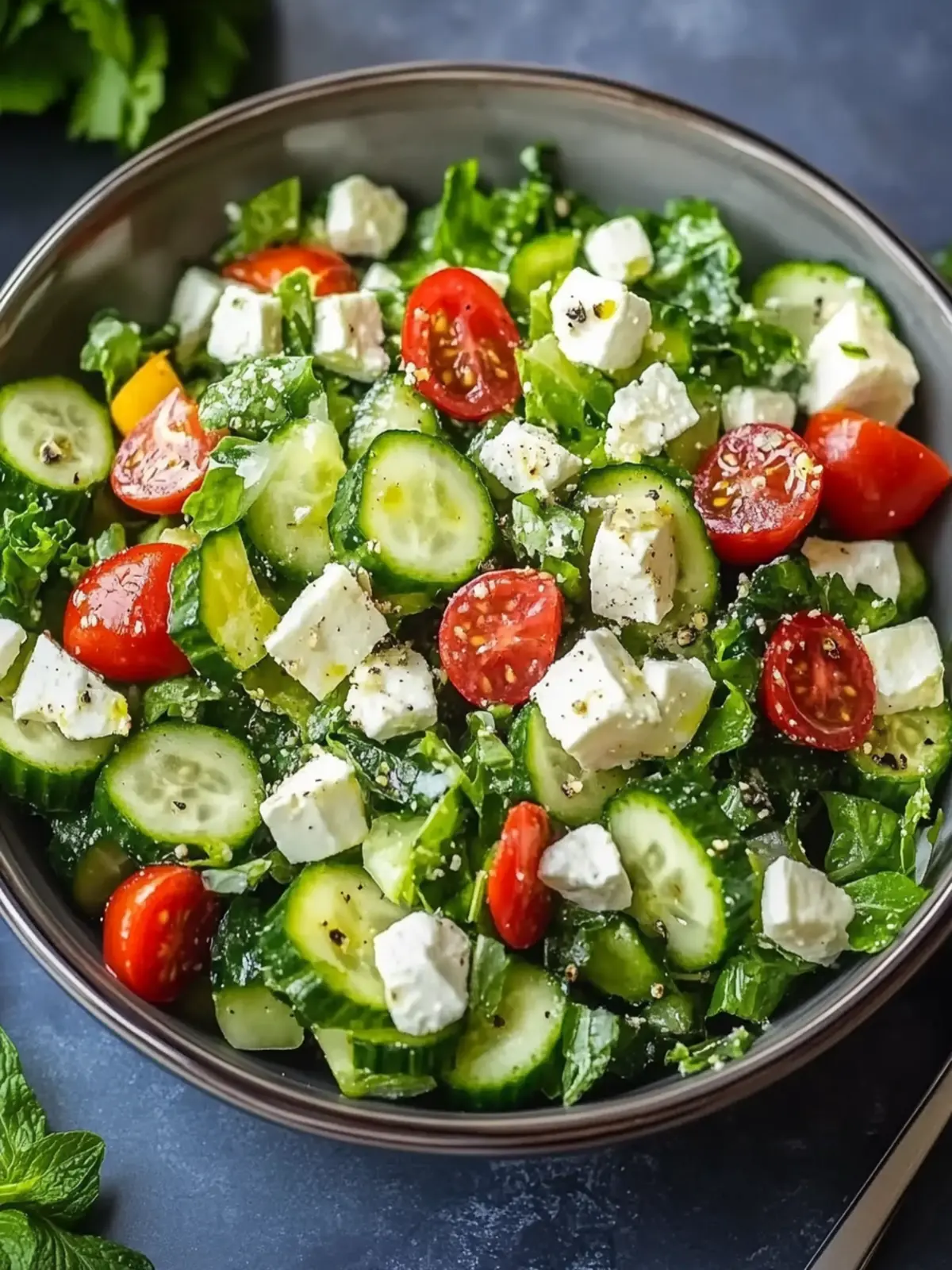 Griechischer Grünkohlsalat mit Zitronen-Olivenöl-Dressing