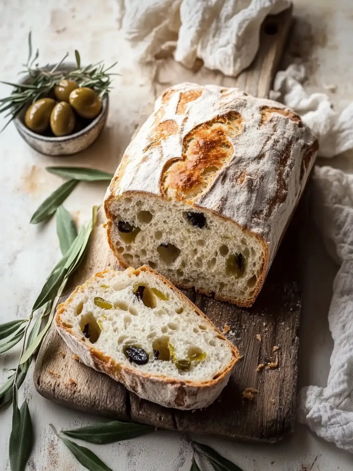 Würziges Olivenbrot