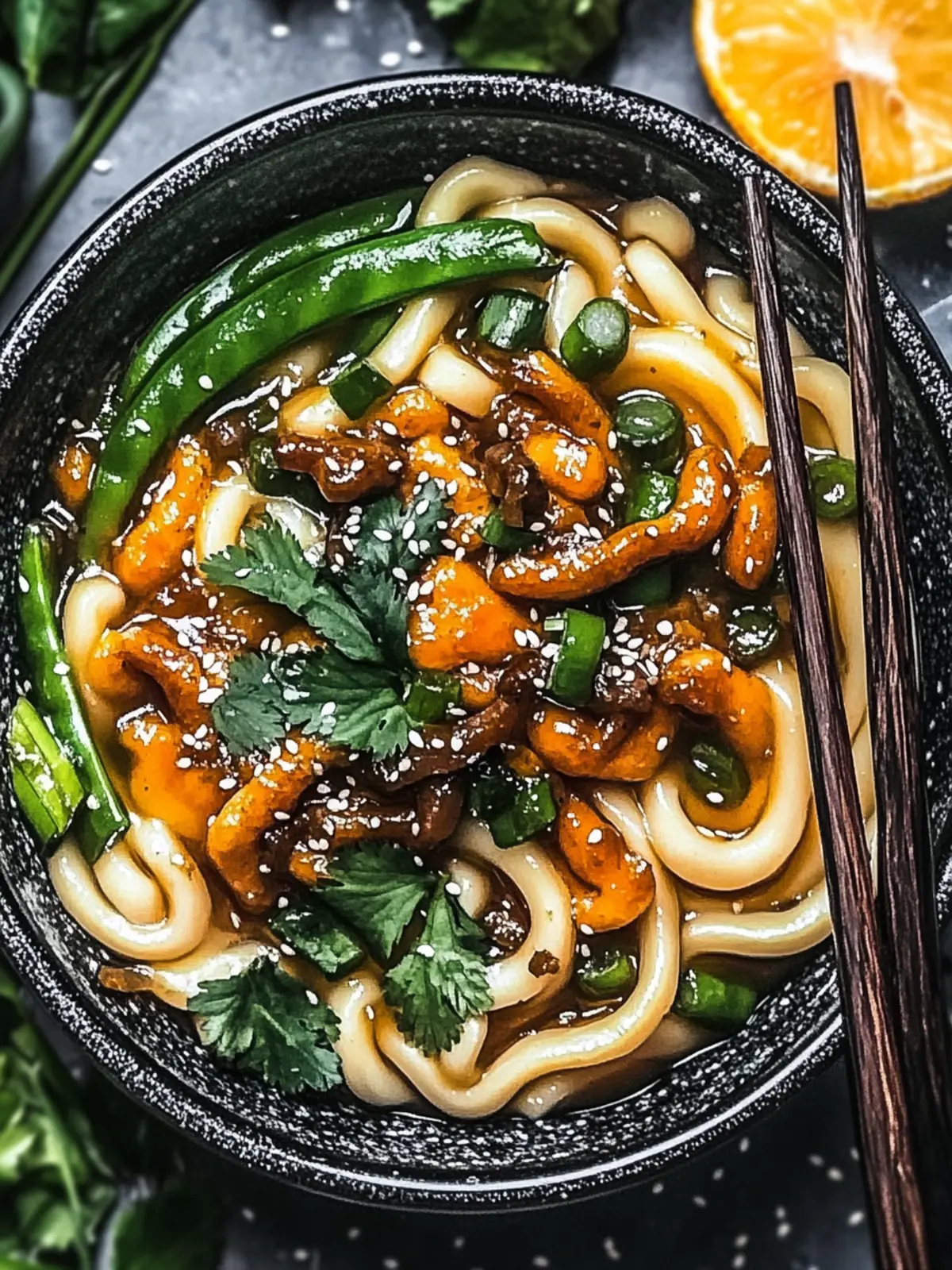 Leckere Vegane Udon Nudeln