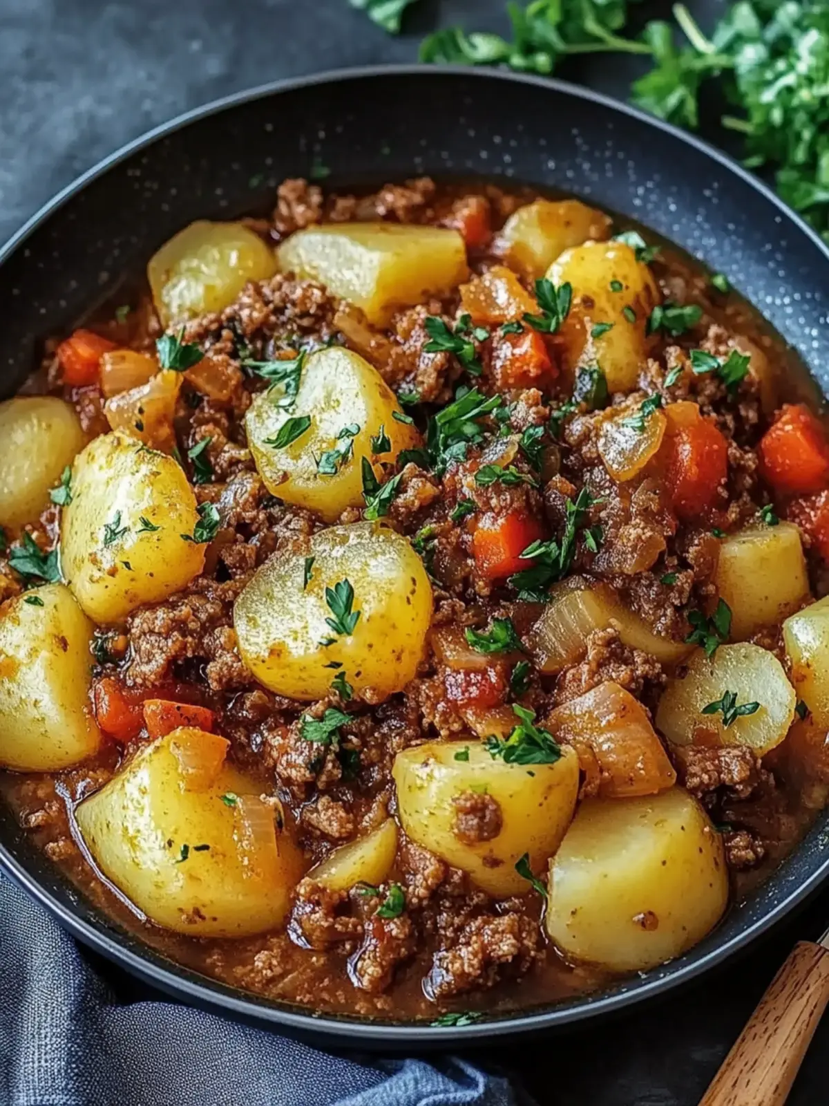 Kartoffelpfanne mit Hackfleisch
