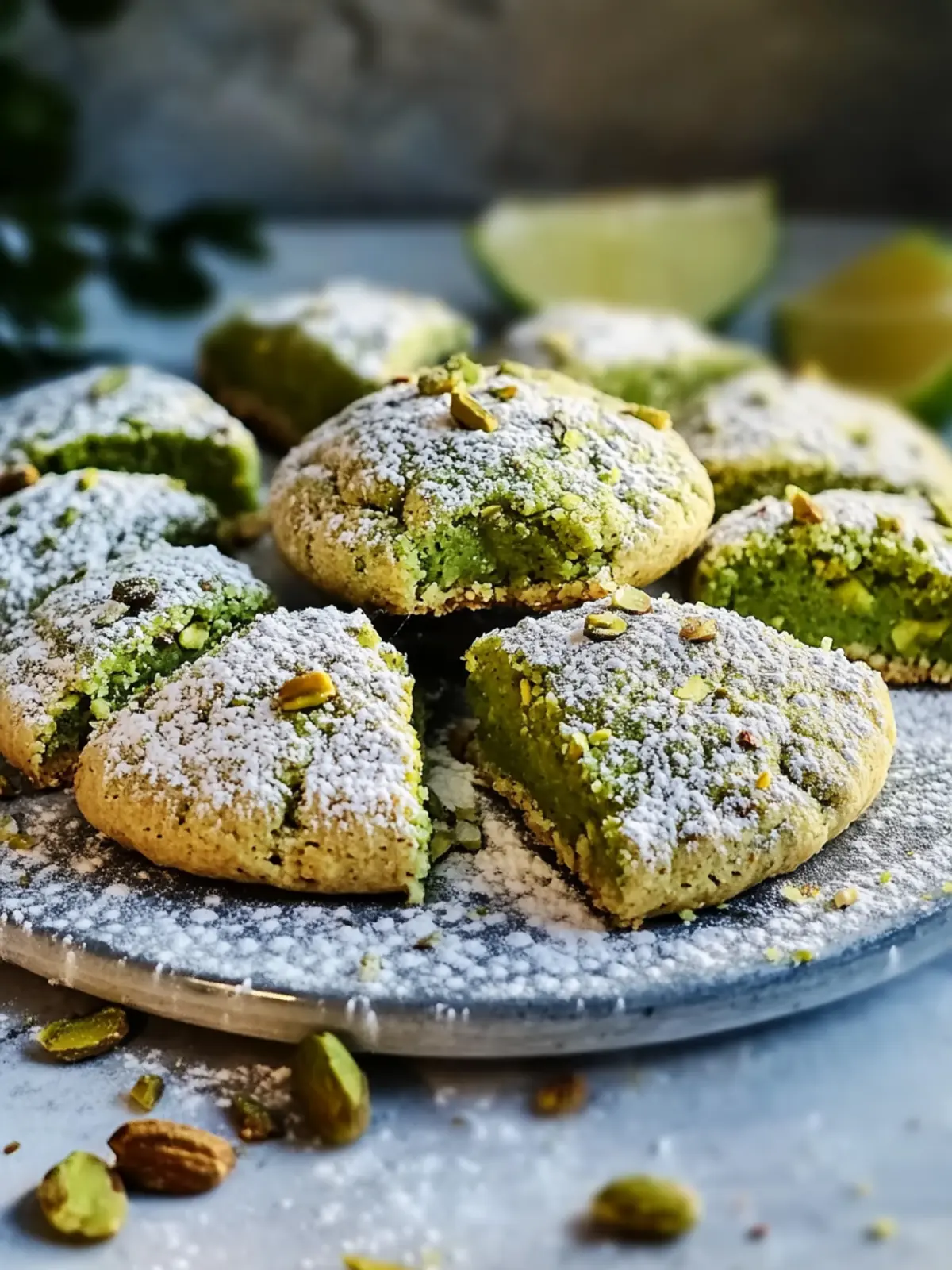 Leckere Pistazien Plätzchen ohne Mehl